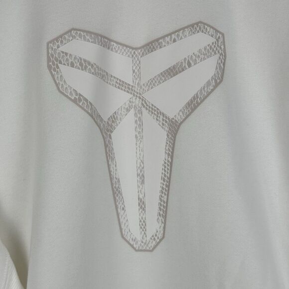 Nike Kobe Pullover Hoodie Men Size Large Tall Halo White HF0066-100 Black Mamba - Picture 4 of 10